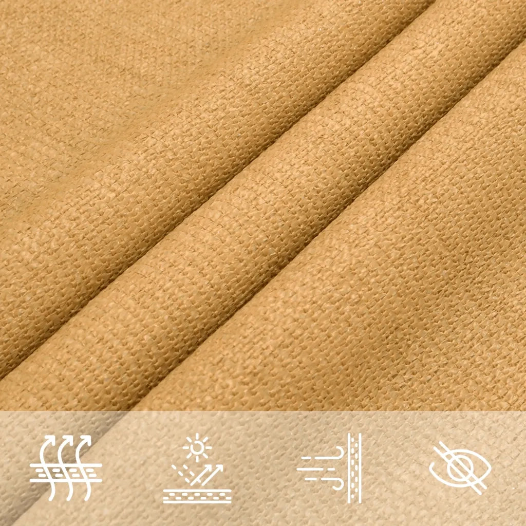 Vela Parasole | Telo Ombra | Vela da ombra 160 g/m2 Rettangolare Sabbia 2,5x3,5 m in HDPE