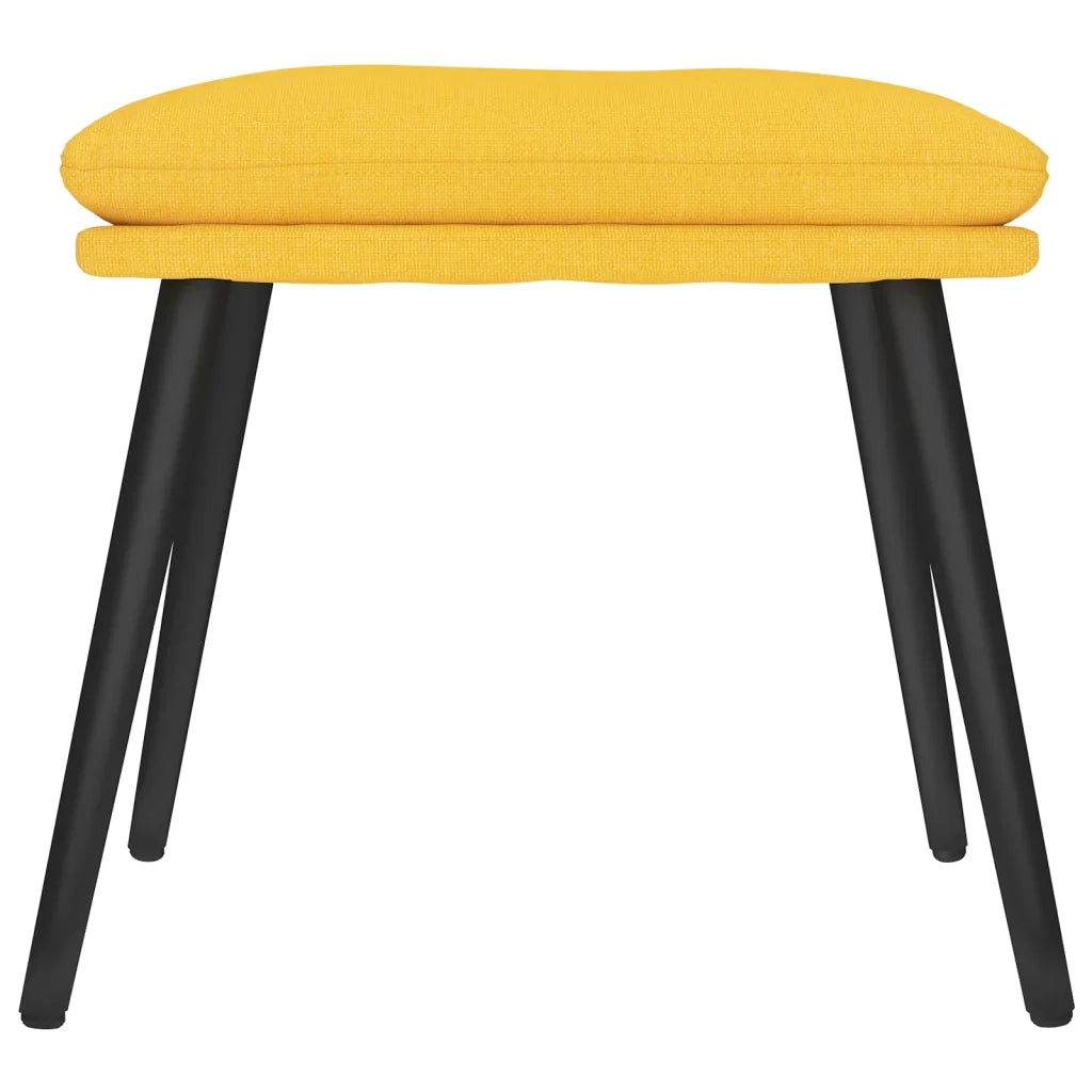 Poggiapiedi Giallo Senape 45x29,5x35 cm in Tessuto 341500