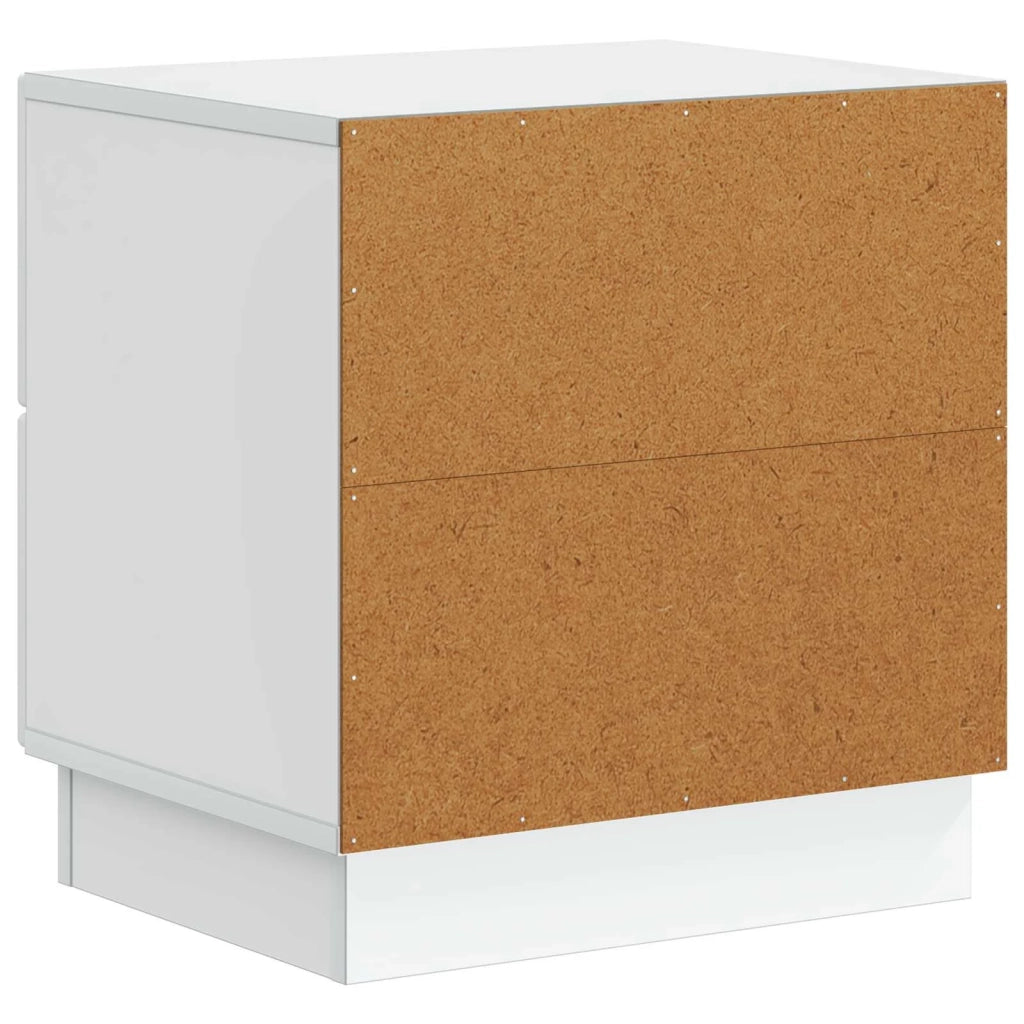 Set di 2 Comodini | Armadio da Notte | Mobiletto da notte con cassetto Bianco 43 x 34,5 x 44,5 cm