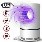 Trade Shop - Lampada Anti Zanzare Insetti Mosche Zanzariera Elettrica Usb Led Aspiratore Fan -