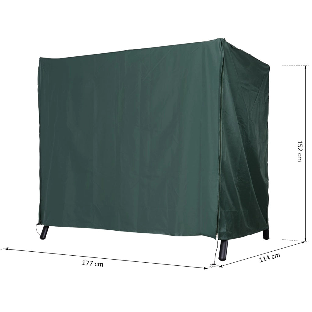 Cuscino per Dondolo da Giardino ¨C Minimal ¨C Verde Scuro 177x114x152cm