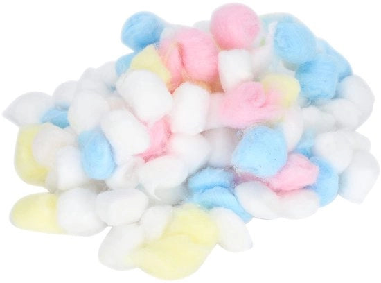 Palline di cotone colorate per la biancheria da letto - Animali piccoli - Fodera per gabbia da hamster - Sicurezza inverno - morbido e caldo