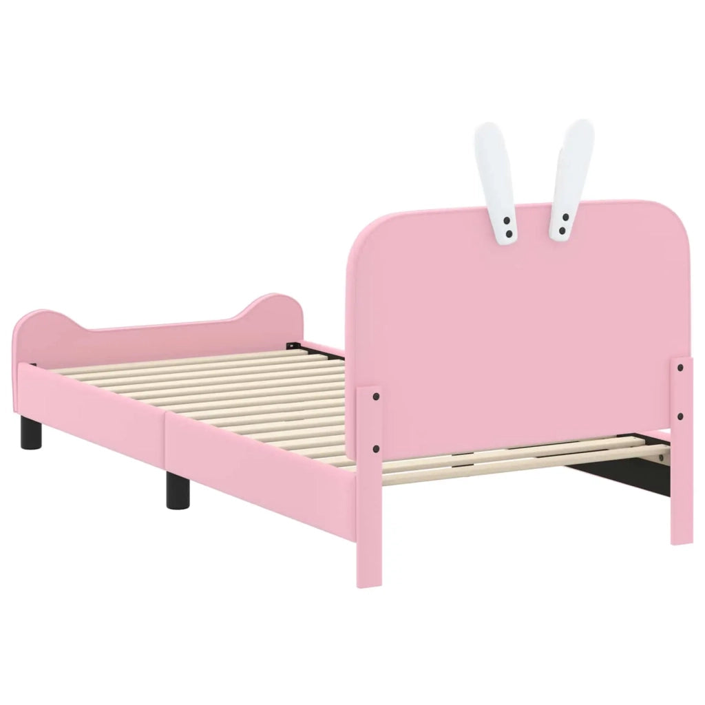 Struttura letto bambini con testata-Giroletto per bambini Rosa 90 x 190 cm PU 134172