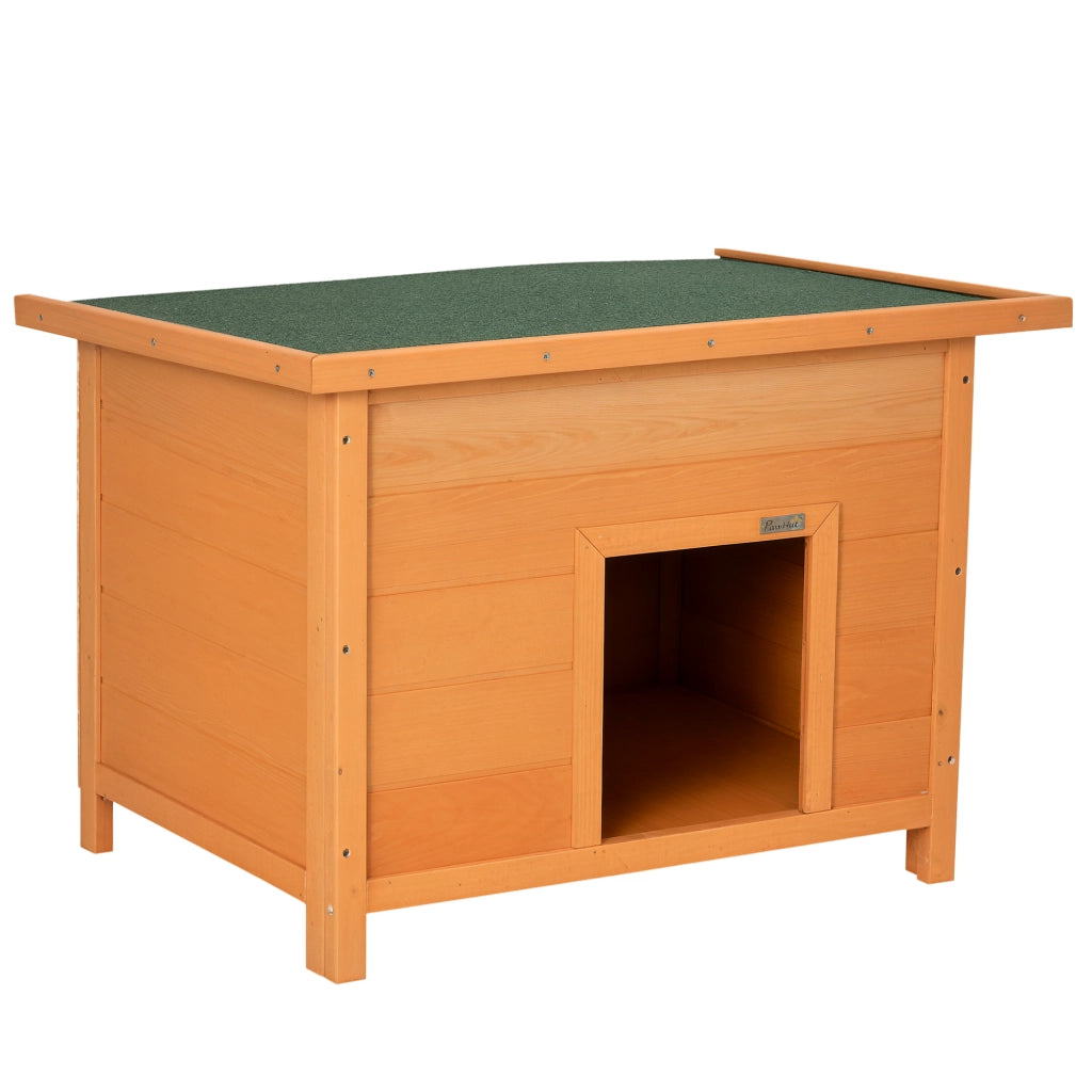 Cuccia per Cani Impermeabile da Esterno in Legno di Abete, 82 x 58 x 58cm