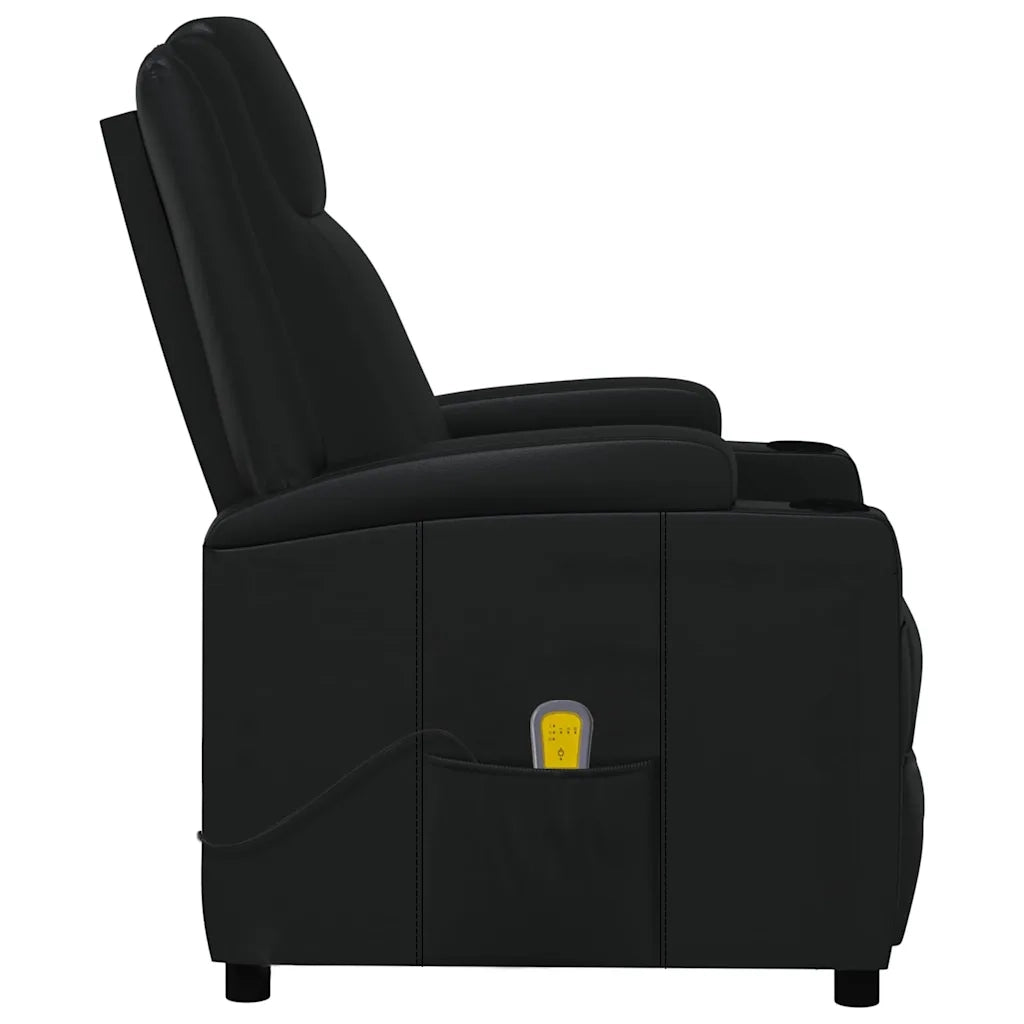 Poltrona Massaggiante Nera in Similpelle 321311