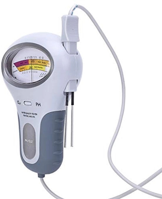 Sistema di Test per Acqua con Schermo Grande - pH e Qualità dell'Acqua - Sonde per Piscina - 1 x Analizzatore CL2 - Incluso Manuale - Test di Qualità dell'Acqua 

Dettagli tecnici: 
- 1 x CL2 analizzatore 
- Incluso manuale