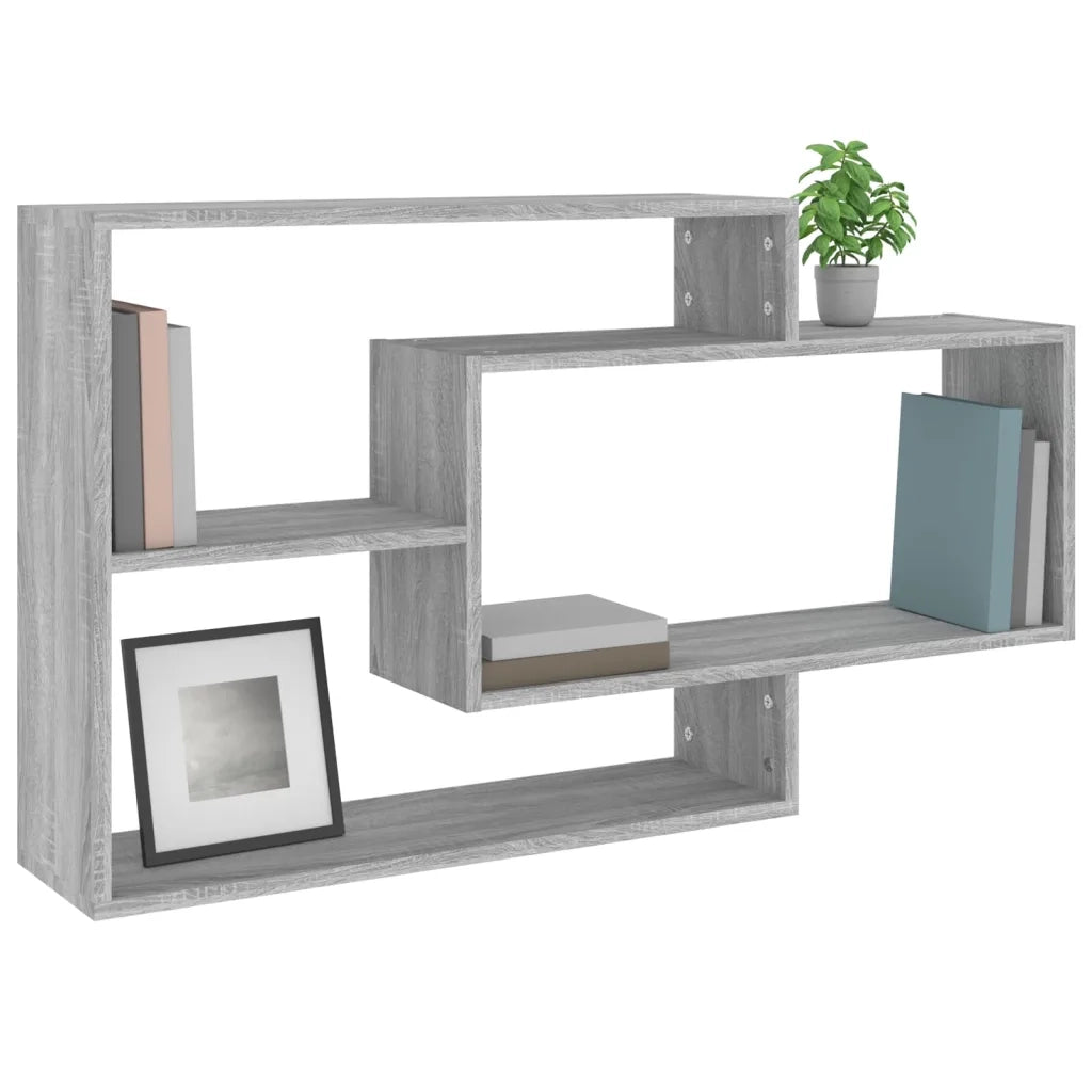 Mensola a Muro Grigio Sonoma 104x20x58,5 cm Legno Multistrato 815289