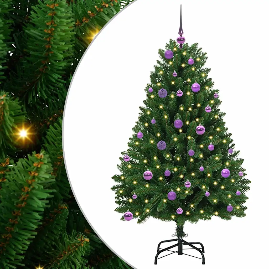 Albero di Natale | Decorazioni natalizie artificiale Verde 150 cm PVC e Metallo