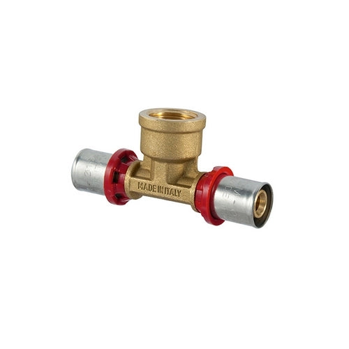 RACCORDO TEE FEMMINA A PRESSARE PER MULTISTRATO- 2 x 63- TDMB- pezzi 1