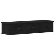 Armadietto a Muro | Mobile a Parete Rovere Nero 88x26x18,5 cm in Truciolato