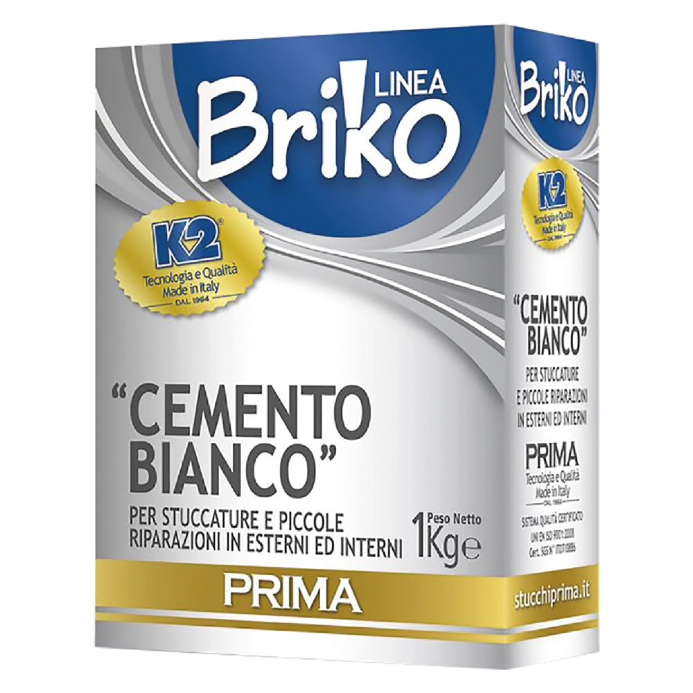 12pz cemento bianco in polvere 'briko k2' kg. 1 - scatola cod:ferx.9041600nlm