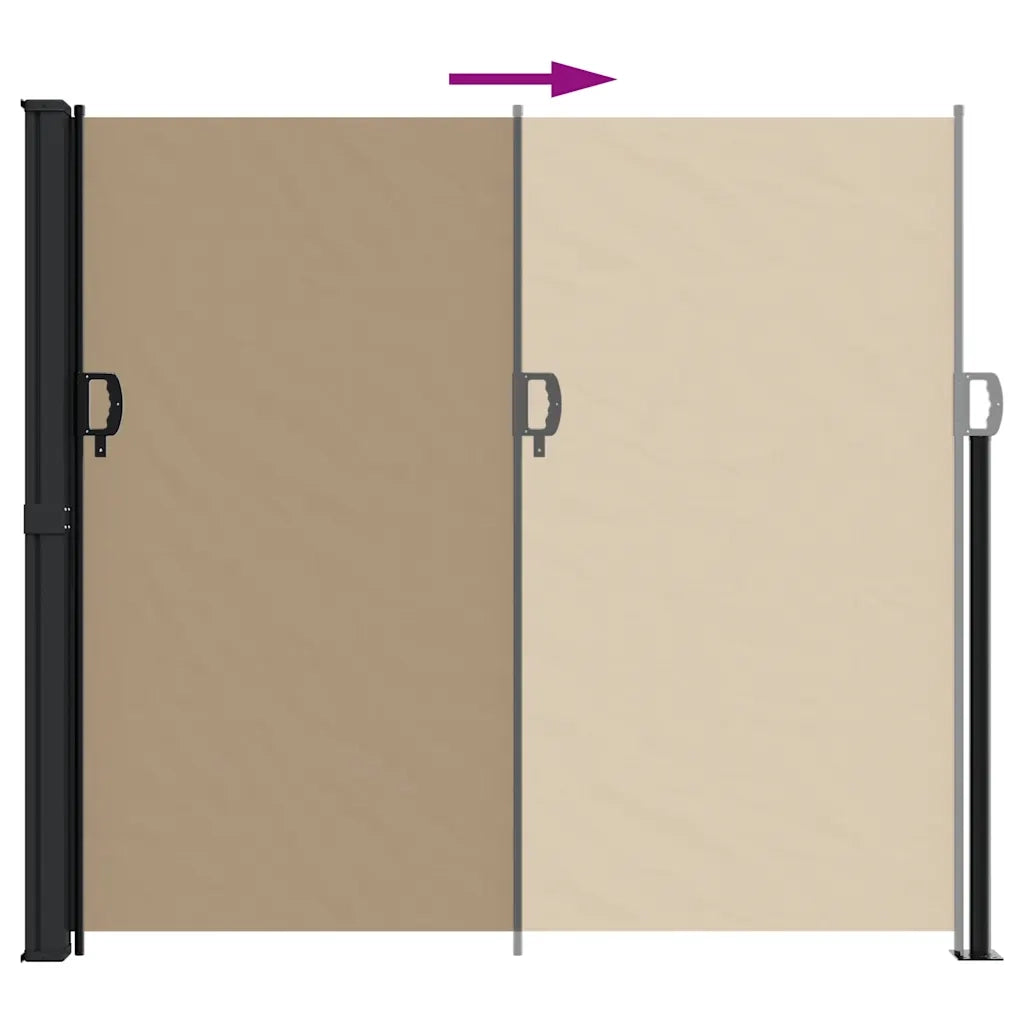 Tenda da Sole | Tenda parasole Laterale Retrattile Tortora 180x300 cm