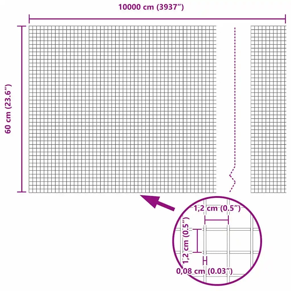 Recinzione in Rete Saldato Grigio 42005277