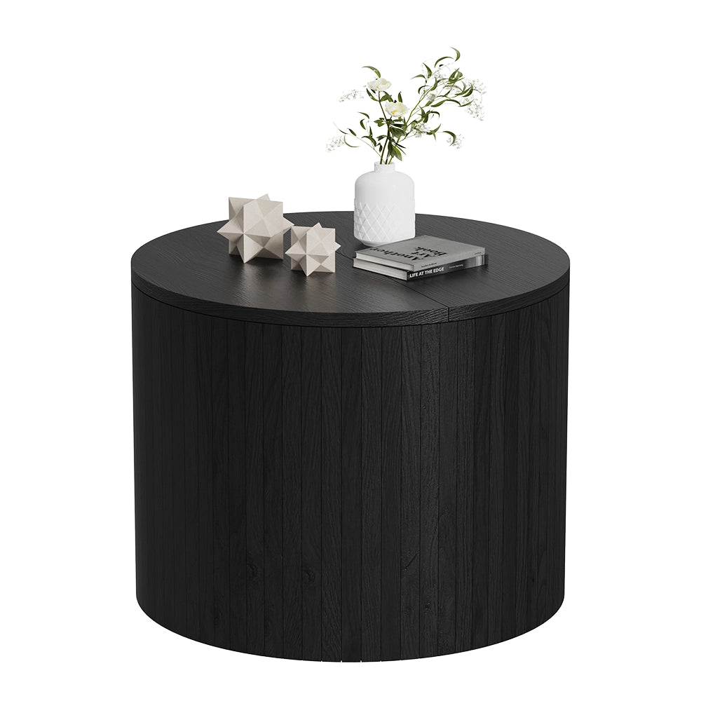Vicco Tavolino Nero/quercia 48 x 48 cm