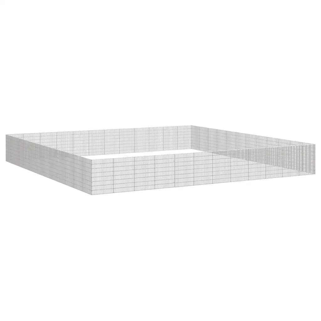 Recinto per Animali Ruspante 48 Pannelli 54x80 cm Ferro Zincato 3321348