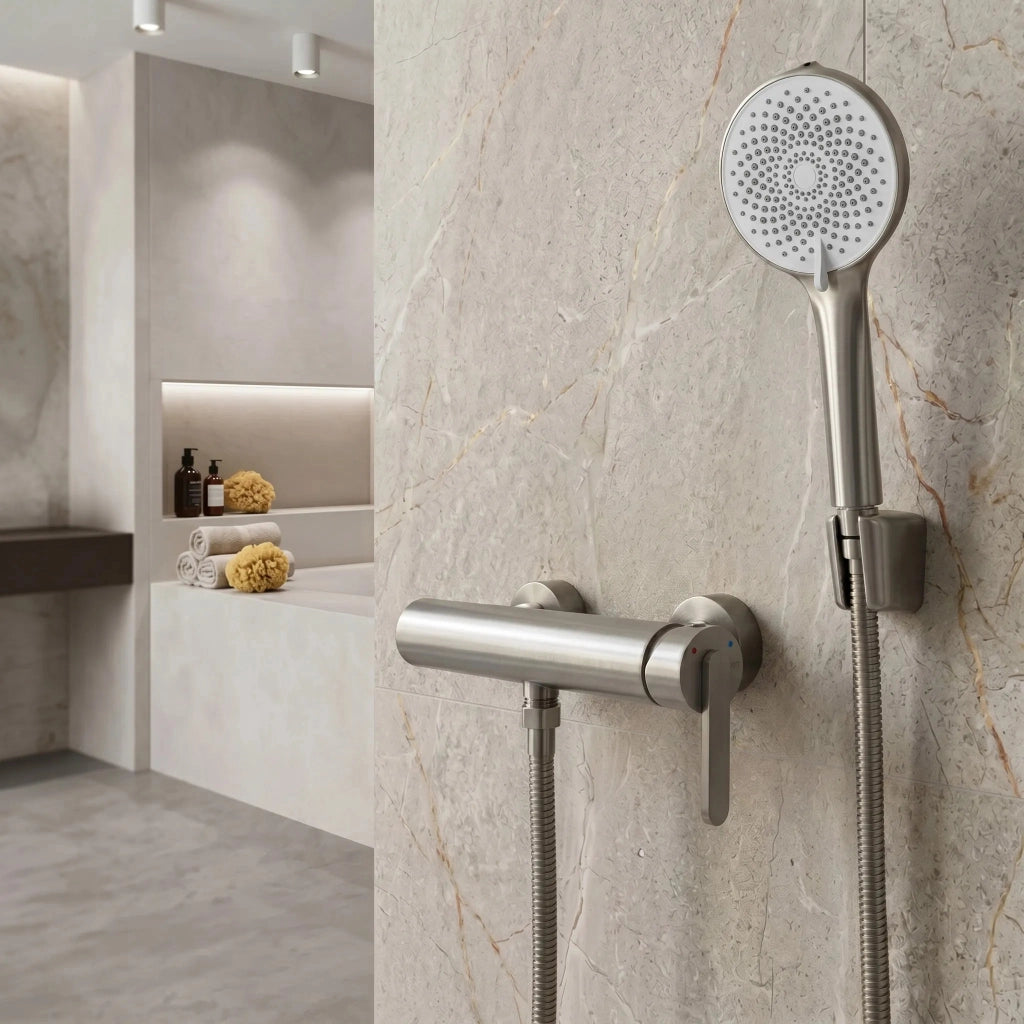 Rubinetto Per Vasca Rea Ontario Side Brush Nickel