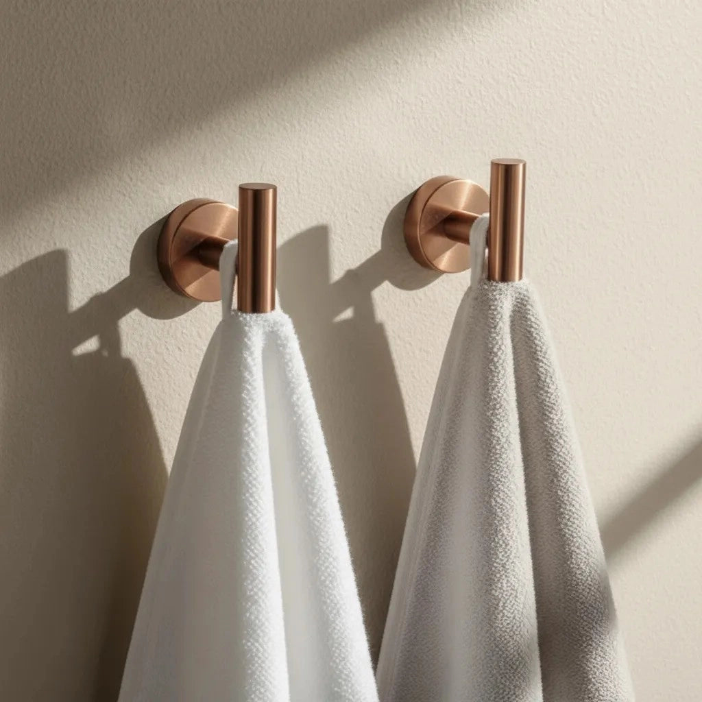 Set Accessori Da Bagno Ari Brush Copper 4 Pezzi