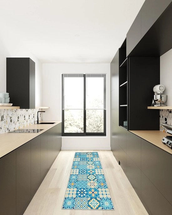 Loper per Tapijt, Collezione Cucina, Design Moderno, Lavabile, per Loper Tapijt Antiscivolo e Loper Cucina, Tapijt per Cucina (Teglie grandi, 60 x 200)