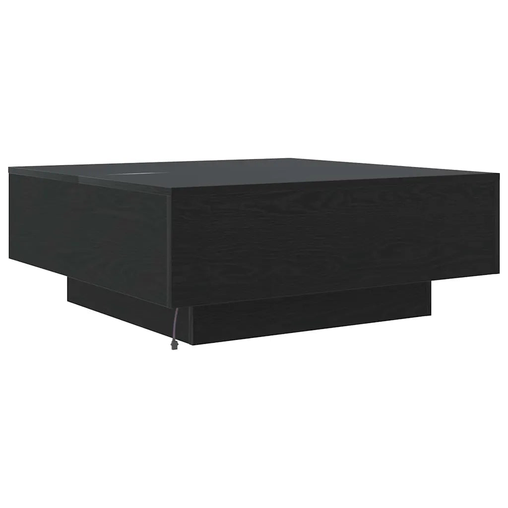 Tavolino da salotto | Tavolino da caff¨¨ | Tavolino da Soggiorno Rovere Nero 80 x 80 x 31 cm