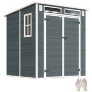 Casetta da Giardino in Resina ¨C Xylo ¨C Grigio 3,3 m2 con Plancher