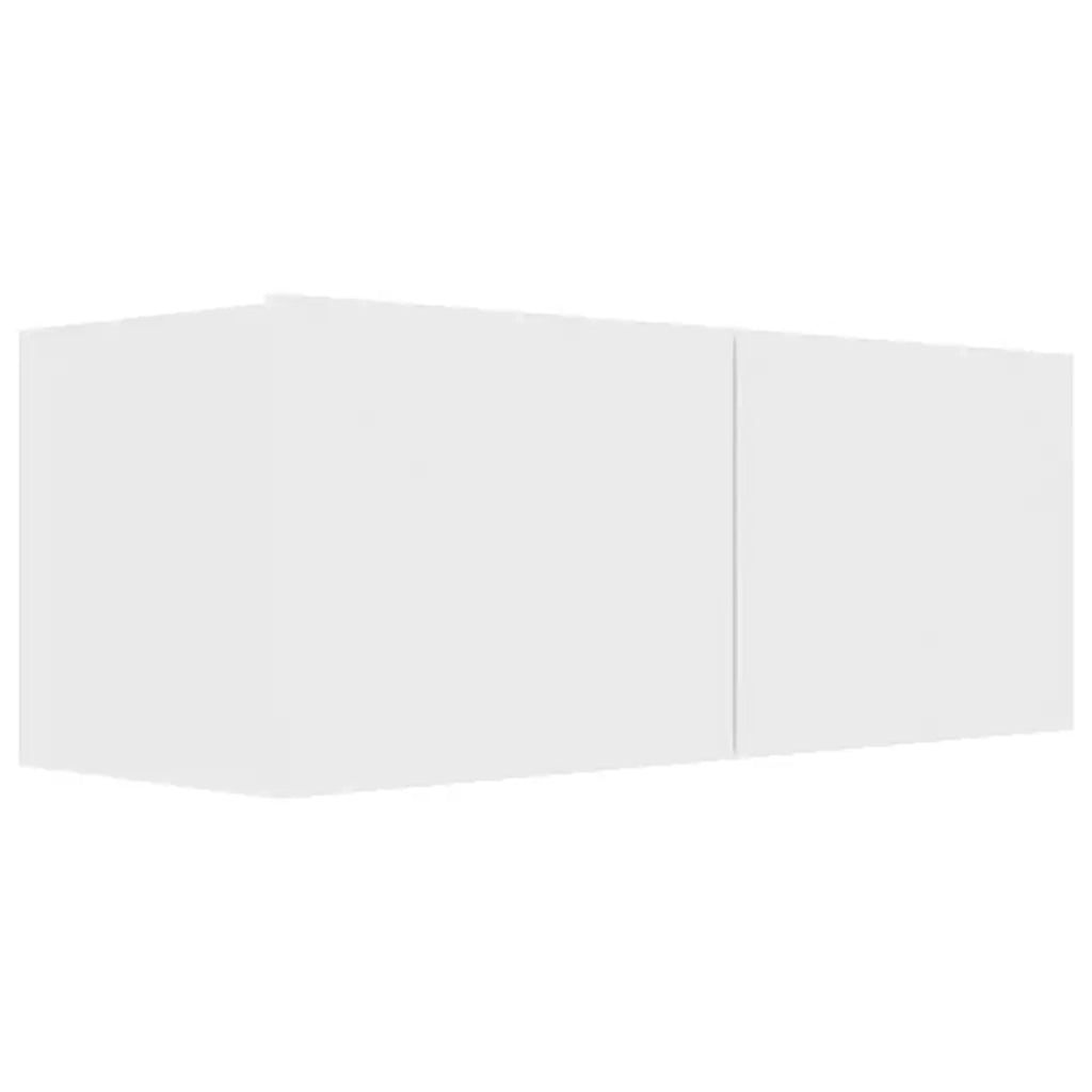 Set Mobili Porta TV 8 pz | Armadietto TV | Mobile Porta TV Bianco in Legno Multistrato