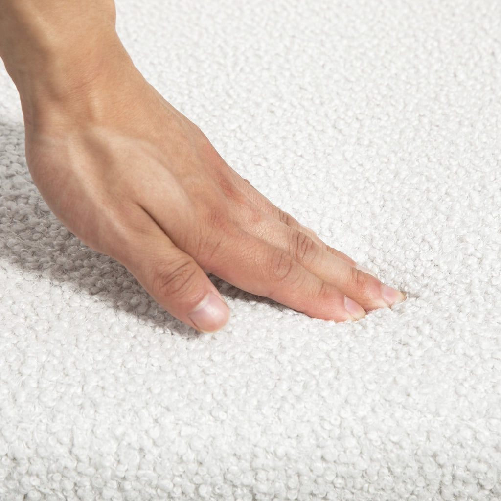 Sedia da ufficio con rotelle, altezza regolabile e seduta girevole 360¡ã ¨C Minimal ¨C 60x61x79-88 cm, crema