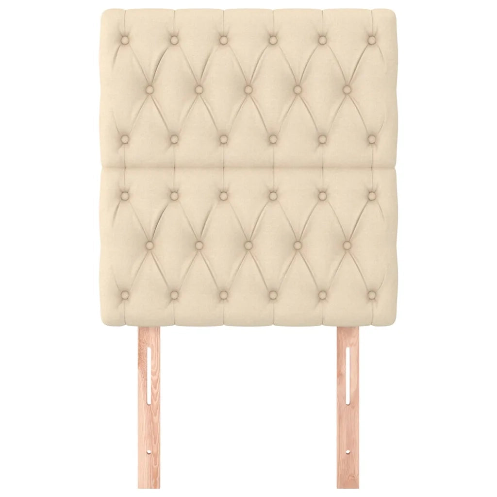 Testiera | Testata Crema 80x7x118/128 cm Tessuto
