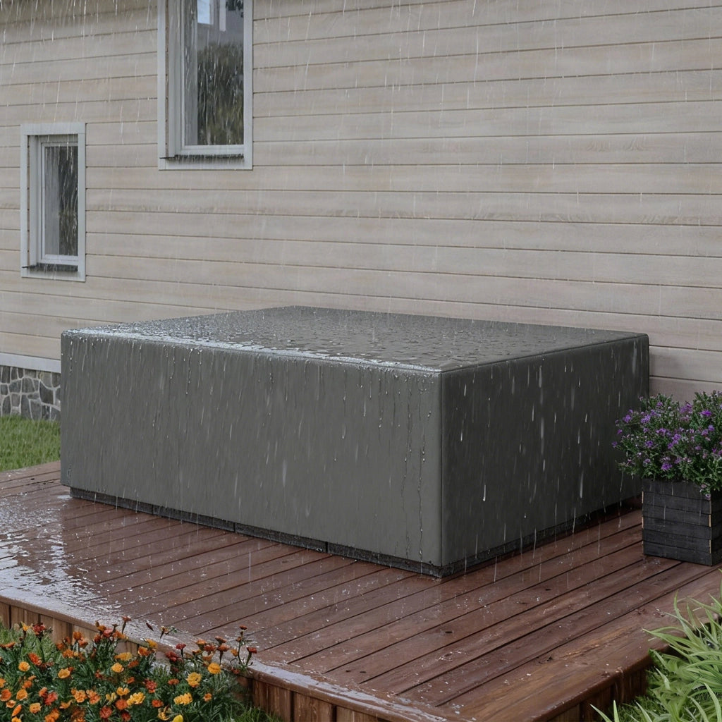 Copertura per mobili da giardino ¨C Xylo ¨C impermeabile anti-UV 275x205x90cm grigio