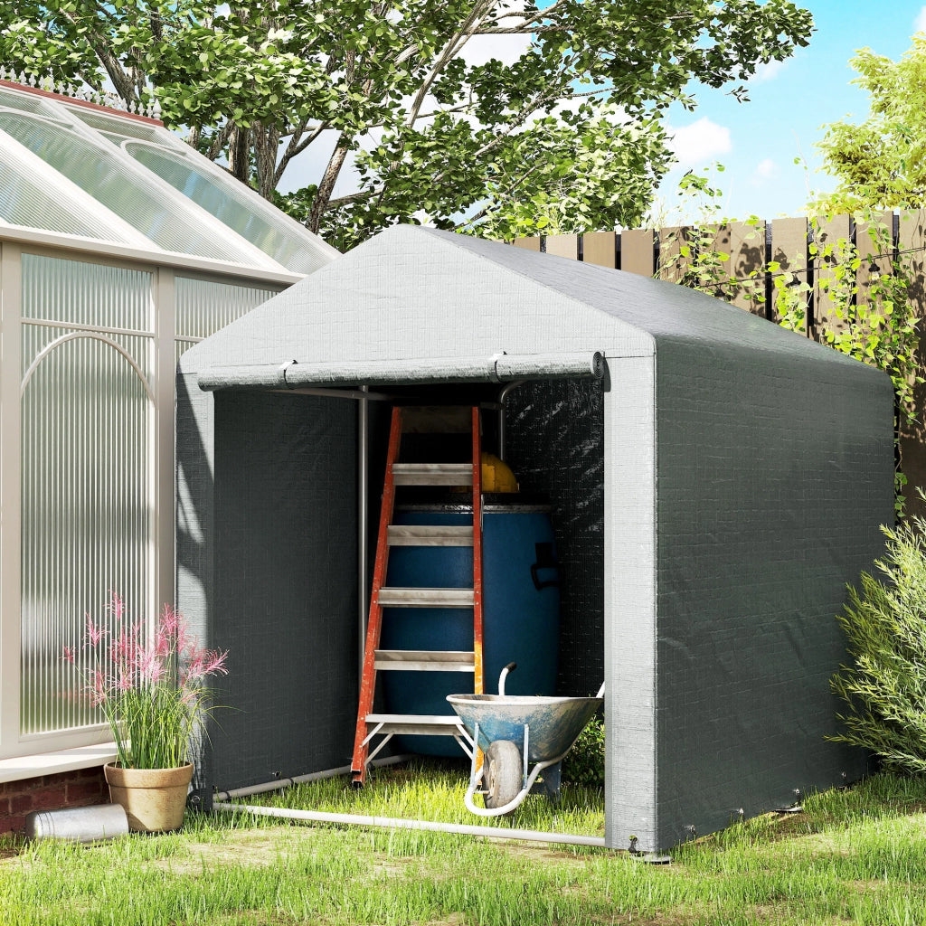 Tenda da giardino per biciclette ¨C Minimal ¨C 160x220x170 cm grigio chiaro impermeabile anti-UV