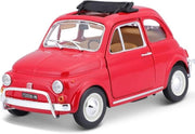 Fiat 500L (1968)-Modellino realistico auto in scala 1:24,Licenza Ufficiale,Bburago,Eta 3+