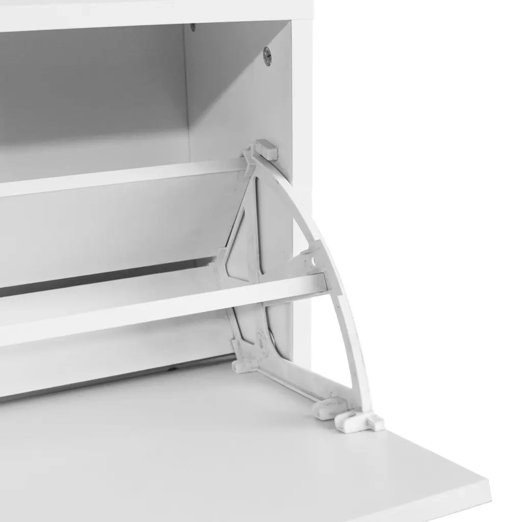 Panca con Scarpiera Bianca 80x24x45 cm 243050