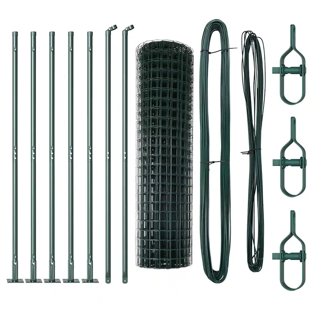 Recinzione da Giardino | Recinzione con Posto Verde 1,2 x 10 m Acciaio