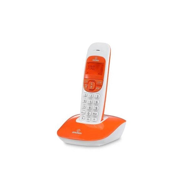 Brondi nice telefono dect arancione, bianco identificatore di chiamata - 10273213