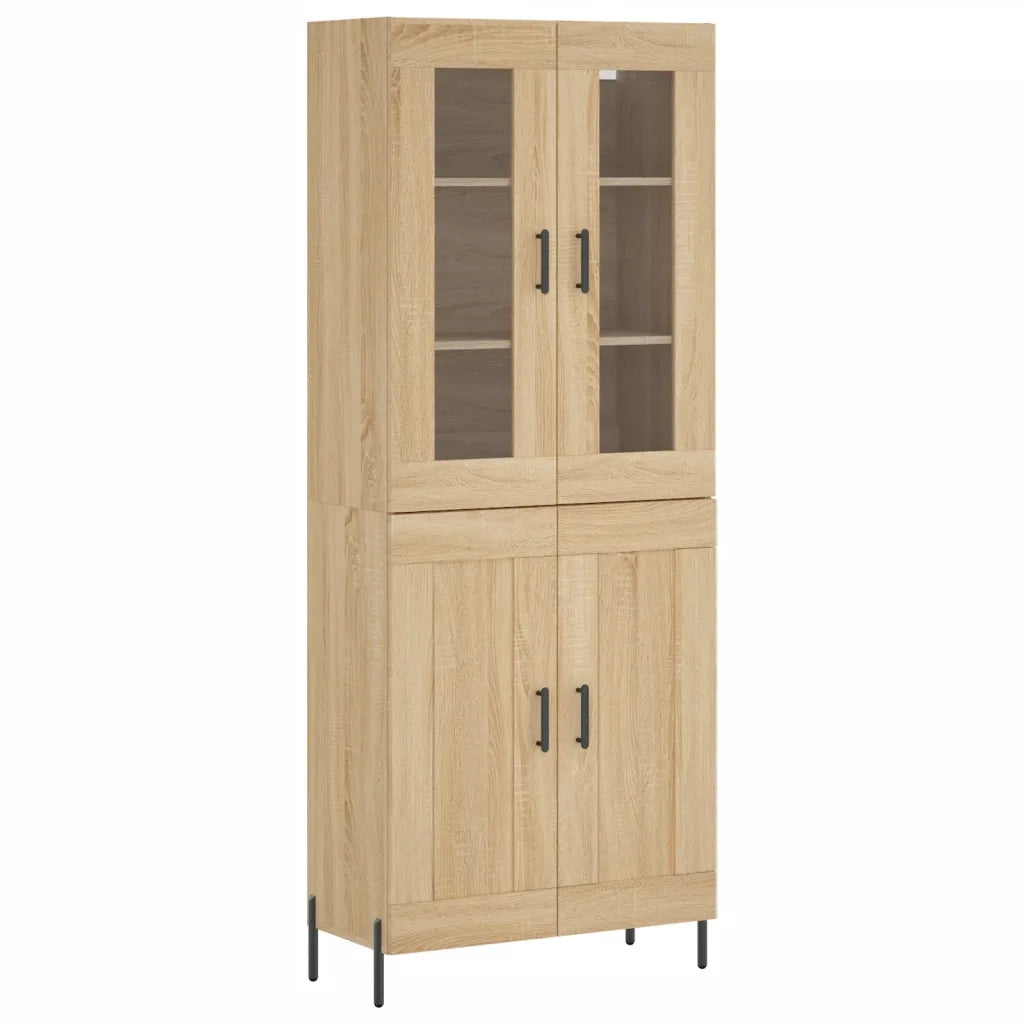 Credenza | Madia | Buffet da pranzo | Armadio da pranzo Rovere Sonoma 69,5x34x180 cm in Legno Multistrato