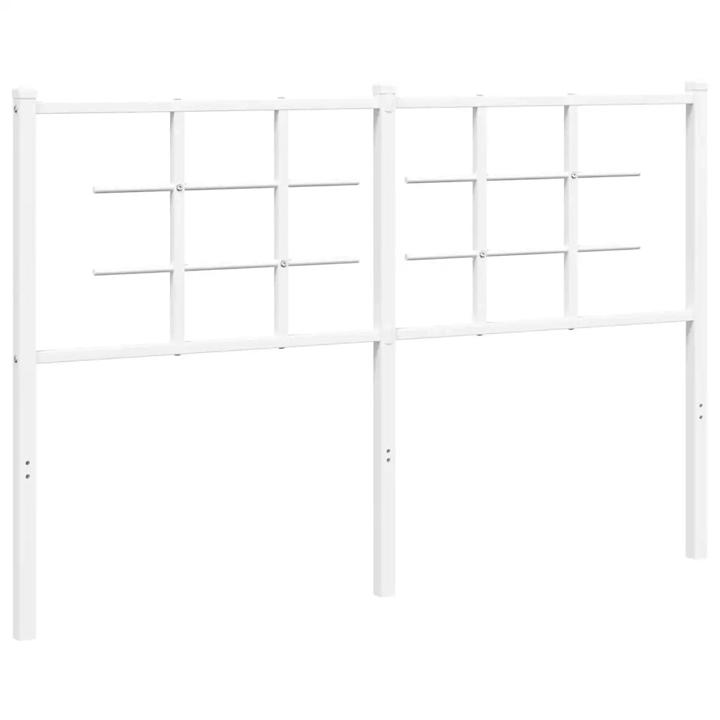 Testiera | Testata di Ricambio in Metallo Bianco 135 cm