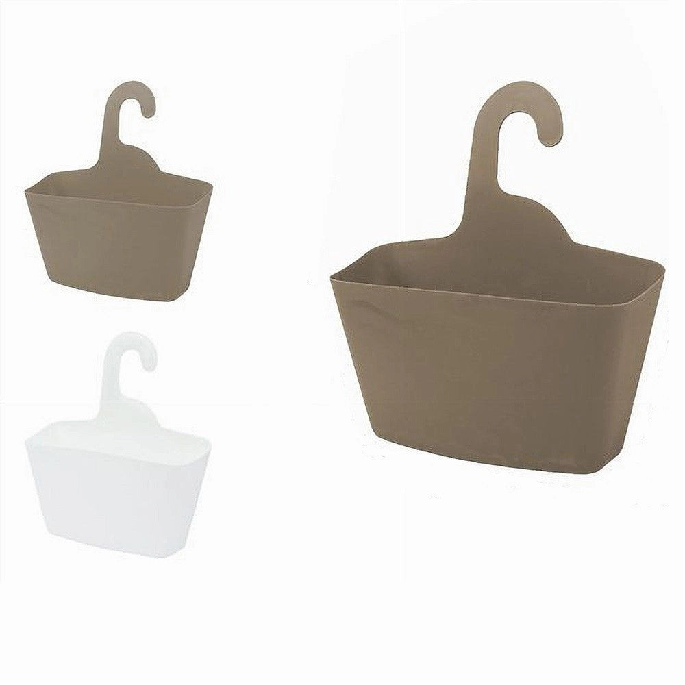 Trade Shop - Porta Oggetti Cestino Con Gancio Appendere Doccia Bagno Casa Colori Vari 79460 -