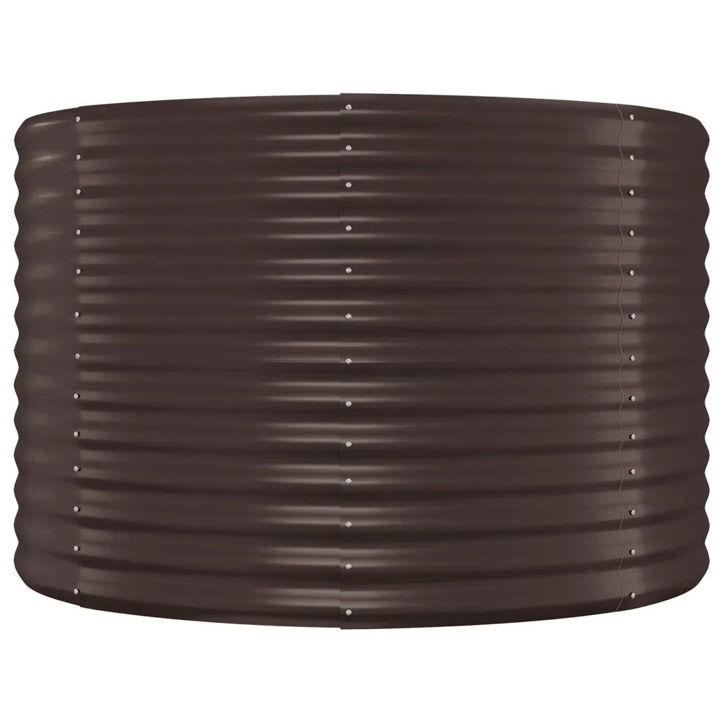 Letto Giardino Acciaio Zincato 322x100x68 cm Marone 319070