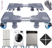 Sokkel per lavatrice con 4 ruote bloccabili e misuratore + guanti + chiave a doppio fine + istruzioni (possibilmente non disponibile in italiano), piedistallo regolabile