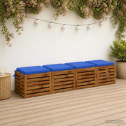 Cuscini per Sedia in 4 Pezzi SOEST 4 pz 100% Poliestere 944456