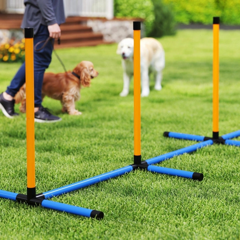 Set di agilit¨¤ per cani, 7 pezzi: attrezzatura per l'addestramento dei cani, set di ostacoli per giochi e allenamento