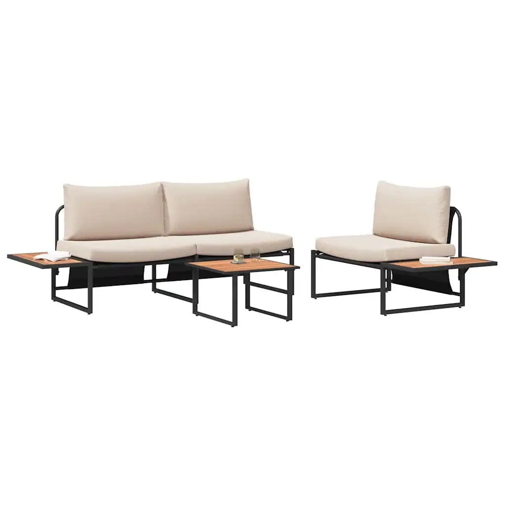 Set da Pranzo per Giardino 3 pcs Talpa Acciaio 3335893