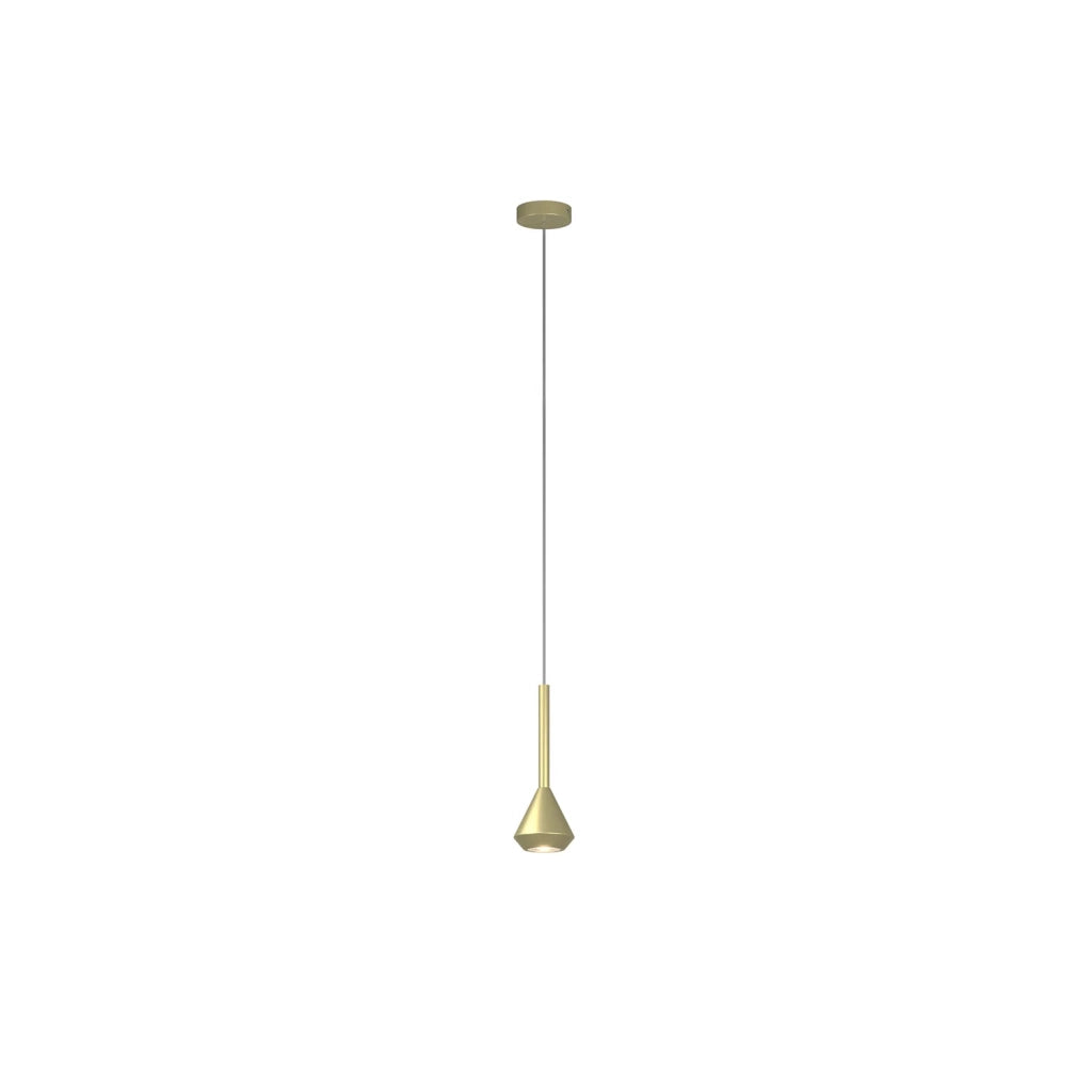 Sopsensione Moderna Aygo Metallo Ottone 1 Luce Gu10