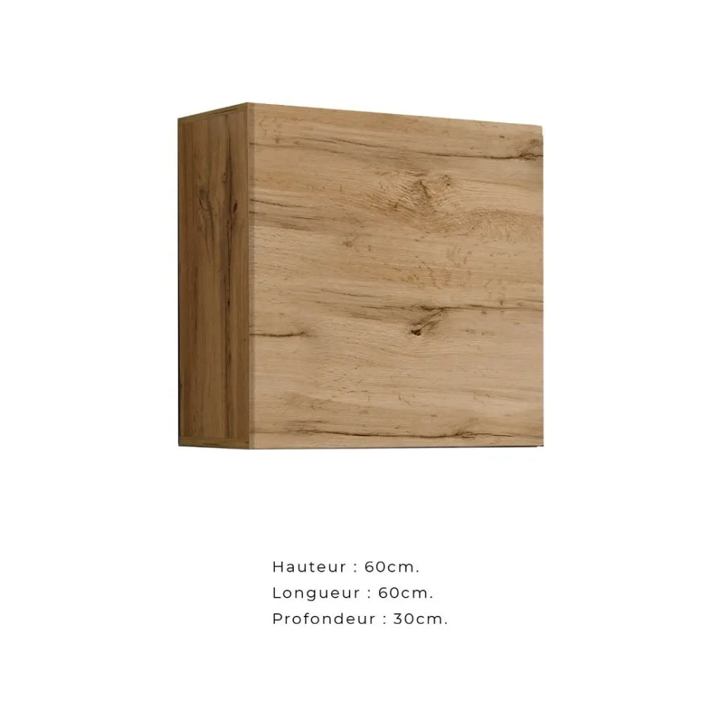 Set di mobili da soggiorno in stile industriale SWITCH M4. Colore rovere.