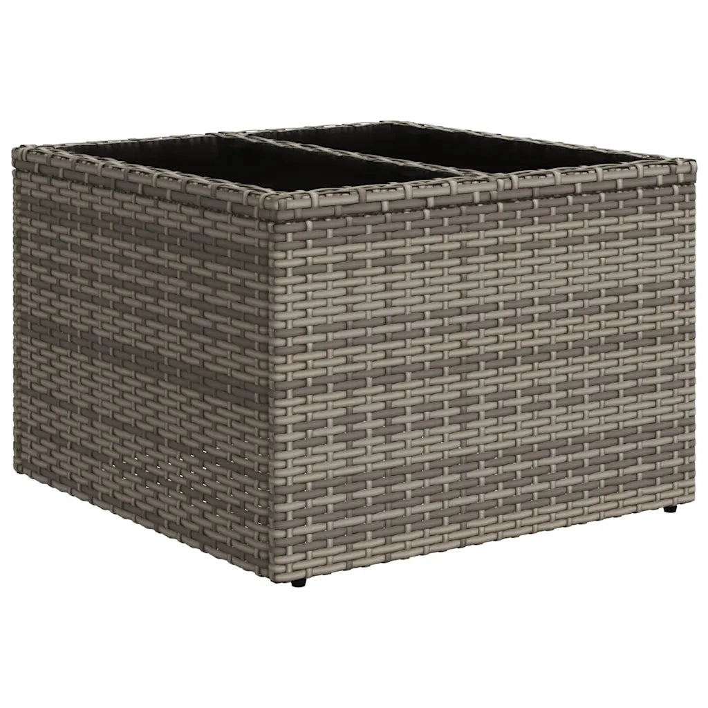 Set Divani da Giardino 7 pz con Cuscini Grigio in Polyrattan 3220470
