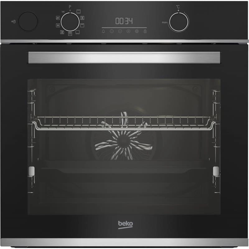 BEKO FORNO DA INCASSO MULTIFUNZIONE ELETTRICO 60 CM ASSISTITO A VAPORE CLASSE A+ AEROPERFECT CRISTALLO NERO E ACCIAIO INOX BEYOND B300 BBIS13300XMPE