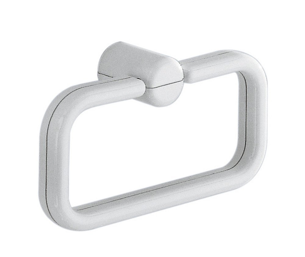 1pz gedy 2970 portasalviette con anello bianco cod:ferx.2207