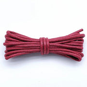2 paia cordoni in cotone di 100 cm di lunghezza - Cordoni rotondi di 2,5 mm - Cordoni robusti rotondi - Cordoni duraturi - Cordoni per stivali - Cordoni in pelle impermeabili - Per scarpe e stivali eleganti