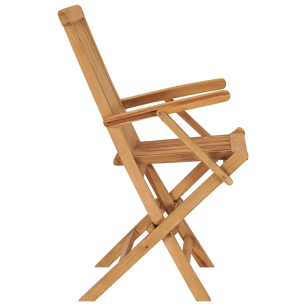 Sedie da Giardino Pieghevoli 6 pz in Legno Massello di Teak 3096594