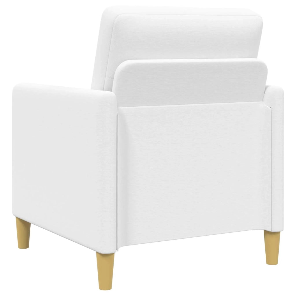 Set di Divani con Storage 2 pz Bianco Poliestere 3429243