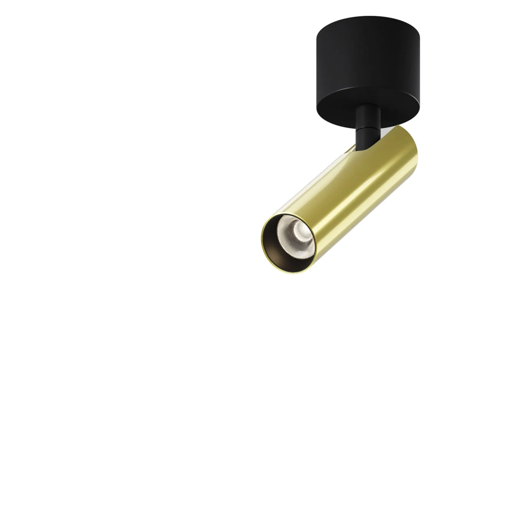 Maytoni Plafoniera moderna Focus T 1 luce LED integrato nera alluminio